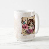Mug Chaton marron et blanc (Devant droit)