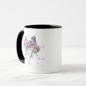 Mug Chaton mignon d'aquarelle (Devant gauche)