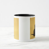 Mug Chaton noir dans le collier (Centre)