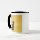 Mug Chaton noir dans le collier (Devant gauche)