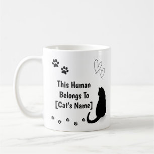 Mug Chaton Noir Personnalisé