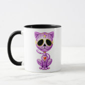 Mug Chaton pourpre de sucre de zombi (Gauche)