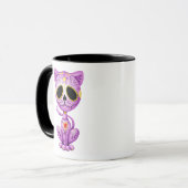 Mug Chaton pourpre de sucre de zombi (Devant gauche)
