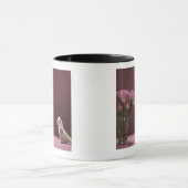 Mug Chaton regardant le vase de roses (Centre)