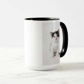 Mug Chaton repéré par noir (Devant droit)