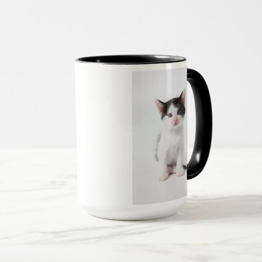 Mug Chaton repéré par noir (Devant droit)
