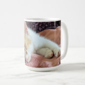 Mug Chaton roux endormi (Devant droit)