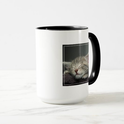Mug Chaton somnolent (Devant droit)