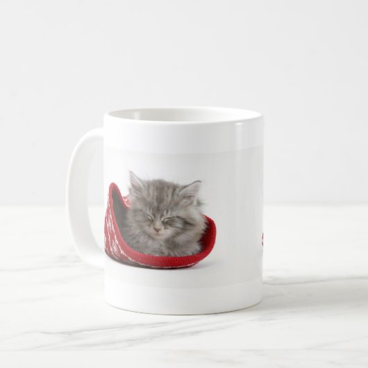 Mug Chaton somnolent mignon (Devant gauche)