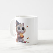 Mug Chaton Sorcière Halloween Mignon (Devant gauche)