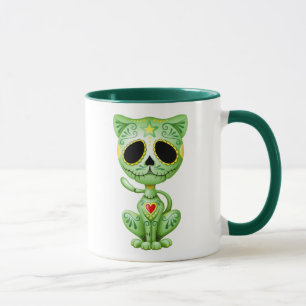 Mug Chaton vert de sucre de zombi