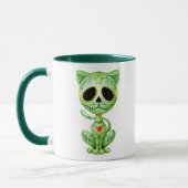Mug Chaton vert de sucre de zombi (Gauche)