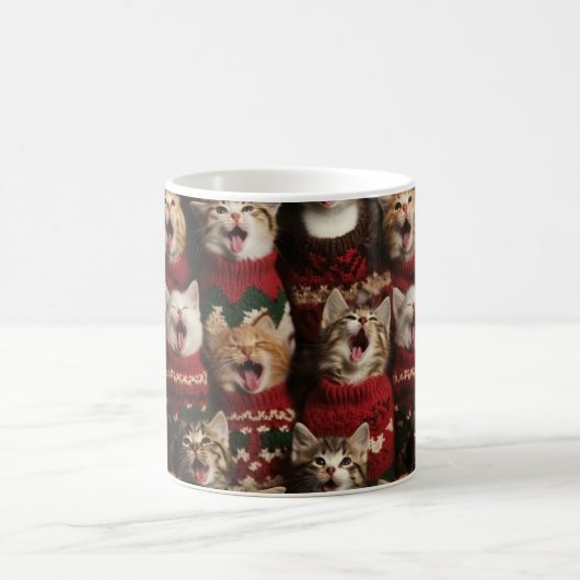 Mug Chatons Chantant O'Christmas Tree En Chandails 2 (Centre)