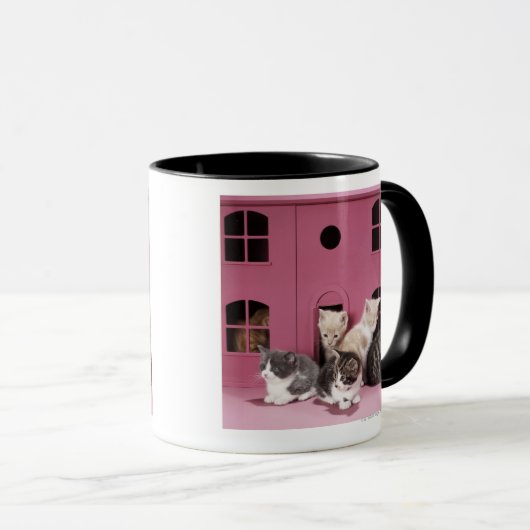 Mug Chatons dans la maison de poupée (Devant droit)