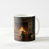 Mug Chatons de Noël Faisant Rôtir des Châtaignes (Devant droit)