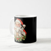 Mug Chatons de Santa Noël Fêtes de Noël (Devant gauche)