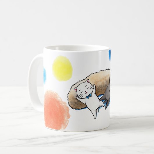 Mug Chatons de sommeil doux (Devant gauche)