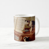 Mug Chatons et piano (Devant droit)