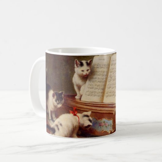Mug Chatons et piano (Devant gauche)