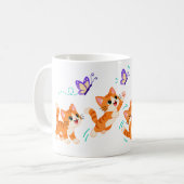 Mug Chatons orange joueurs (Devant gauche)