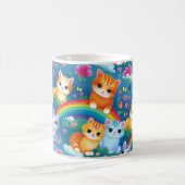 Mug Chatons sur Rainbows Chats sucrés dans Jardin aux (Centre)