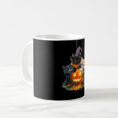 Mug Chatons vintage citrouille chat mignon saison effr (Devant gauche)