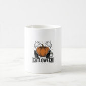 Mug Chatoween Chat Noir Fantôme Halloween Conception V (Centre)