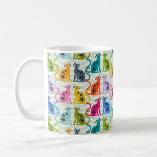 Mug Chats à la plage (Gauche)