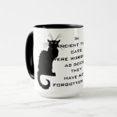 Mug Chats adorés comme dieux ; Ils n'ont pas oublié (Devant gauche)