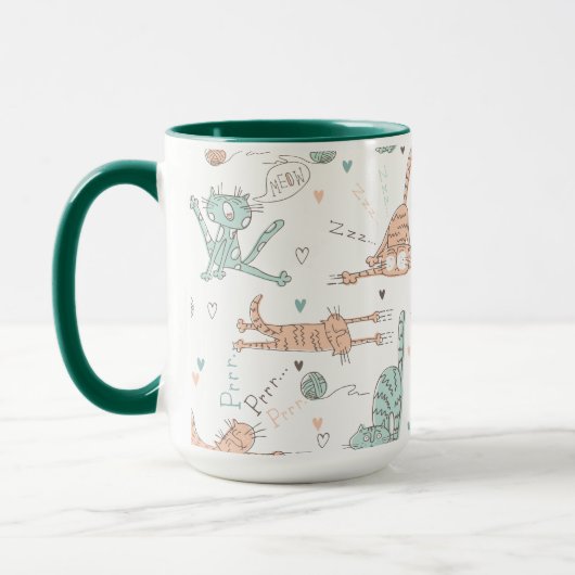 Mug Chats amusants dans un style mignon (Gauche)