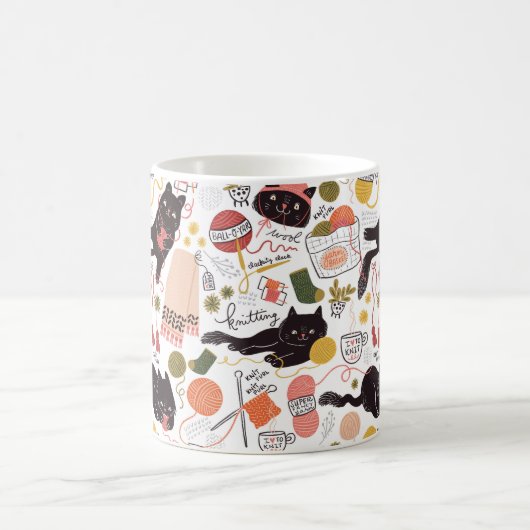 Mug Chats Amusants Et Fils (Centre)