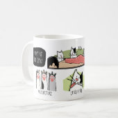 Mug Chats amusants Spa, Massage, Acupuncture, Exfoliat (Devant gauche)
