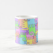 Mug Chats "arc-en-ciel de puzzle pelucheux " (Centre)