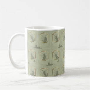 Mug Chats Art Déco Élégants - Vert