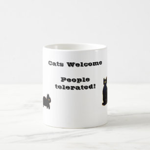 Mug Chats Bienvenue Personnes Tolérées Drôle Citation