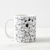Mug Chats Blancs Et Noirs (Gauche)