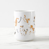 Mug Chats blancs noirs oranges joueuses (Centre)
