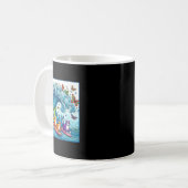 Mug Chats Bleus Vague Pour Kamala Drôle Chat Dame (Devant gauche)