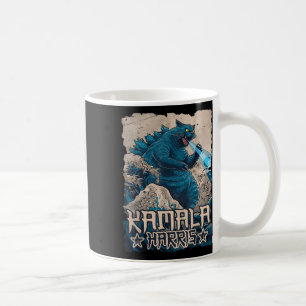 Mug Chats Bleus Vague Pour Kamala Harris Art Japonais