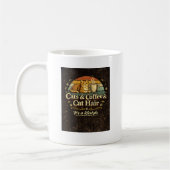Mug Chats Café et Poils de Chat Création de chat drôle (Gauche)