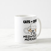 Mug Chats + Café = Matins Meowgical.w (Devant droit)