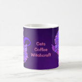 Mug Chats Café Witchcraft Gemini Retro Neon Purple (Centre)