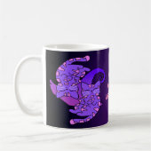 Mug Chats Café Witchcraft Gemini Retro Neon Purple (Gauche)