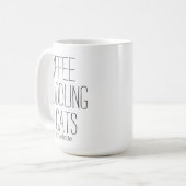 Mug Chats câlins au café Création de nom modifiable (Devant gauche)