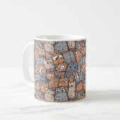 Mug Chats caricaturaux amusants (Devant gauche)