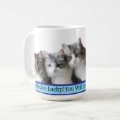 Mug Chats Chanceux Meilleur Papa (Devant gauche)