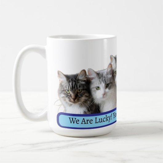 Mug Chats Chanceux Meilleur Papa (Gauche)