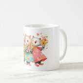Mug Chats chantants tenant des bouquets (Devant droit)