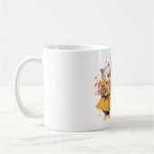 Mug Chats chantants tenant des bouquets (Gauche)