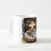 Mug Chats Cheminée Noël (Devant gauche)